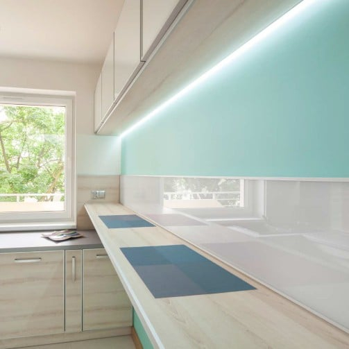 Profil LED de colț QUARTER 10, aluminiu anodizat, lungime 2m, 14,5mm x 14,5mm + Dispersor alb mat [6]