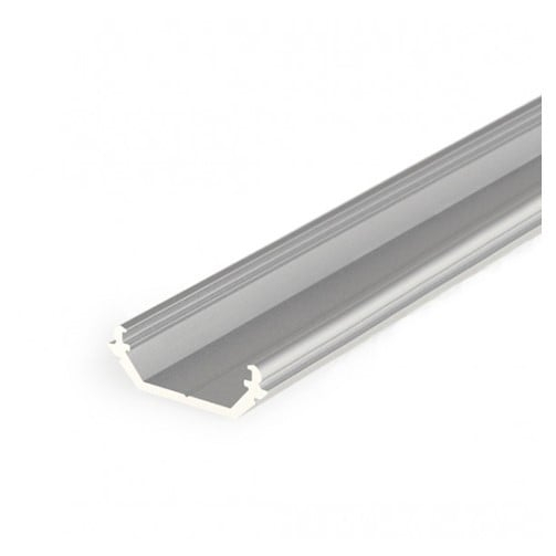 Profil LED de colț QUARTER 10, aluminiu anodizat, lungime 2m, 14,5mm x 14,5mm + Dispersor alb mat [1]