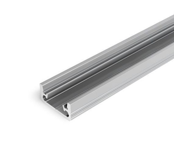 Profil LED de pardoseală FLOOR8, aluminiu anodizat, lungime 2m, 13,1mm x 7,5mm [1]