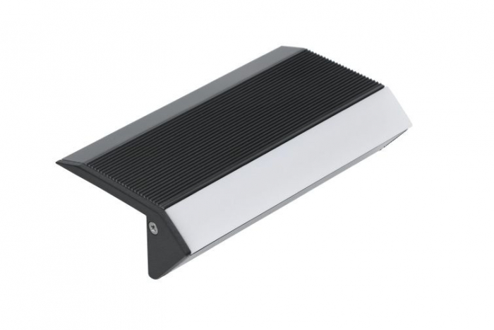 Profil LED de trepte UP-BOLD12, negru, lungime 2m, 58,9mm x 27,5mm + Dispersor alb mat [5]