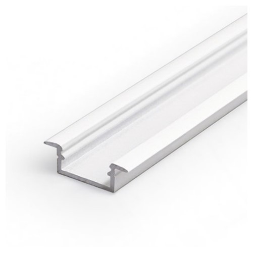 Profil LED încastrat BEGTIN 12, alb, lungime 2m, 21,3mm x 6,6mm + Dispersor alb mat click [1]