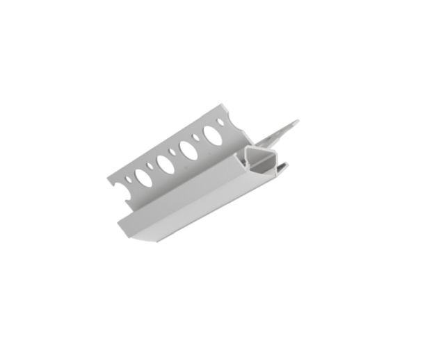 Profil LED încastrat de colț UNI-TILE12 270deg C PLUS, aluminiu anodizat, lungime 2m, 36,6mm x 36,6mm + Dispersor alb mat click [1]