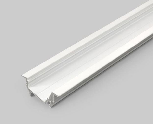 Profil LED încastrat DIAGONAL 14, alb, lungime 2m, 30mm x 12,7mm + Dispersor alb mat [1]