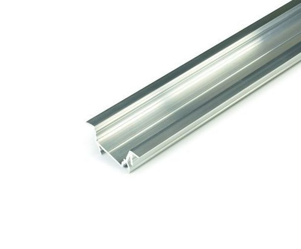 Profil LED încastrat DIAGONAL 14, aluminiu neanodizat, lungime 2m, 30mm x 12,7mm + Dispersor alb mat click [1]