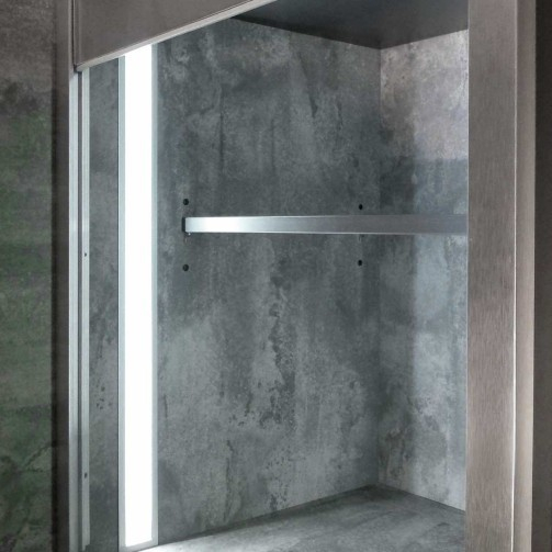 Profil LED încastrat FLAT 8, alb, lungime 3m, 13,5 x 53mm + Dispersor alb mat [6]