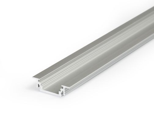Profil LED încastrat GROOVE10, aluminiu anodizat, lungime 2m, 24mm x 7mm + Dispersor alb mat click [1]