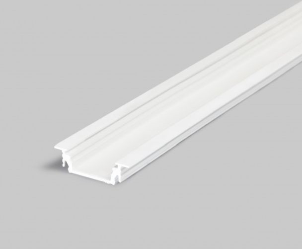 Profil LED încastrat GROOVE14, alb, lungime 2m, 28mm x 8mm + Dispersor alb mat click [1]