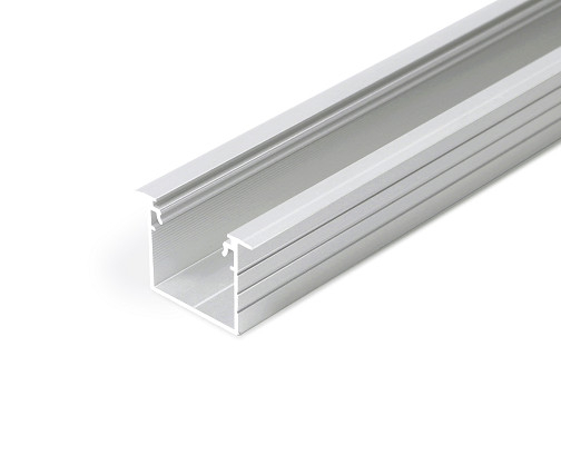 Profil LED încastrat LINEA IN 20, aluminiu neanodizat, lungime 2m, 30mm x 20,4mm + Dispersor alb mat click [1]