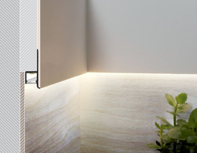 Profil LED încastrat OMNI 10, aluminiu anodizat, lungime 2m, 12,6mm x 38,6mm + Dispersor alb mat click [3]
