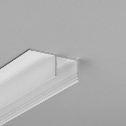 Profil LED încastrat PLANE14 SIDE, alb, lungime 2m, 34,6mm x 14mm + Dispersor alb mat click [1]