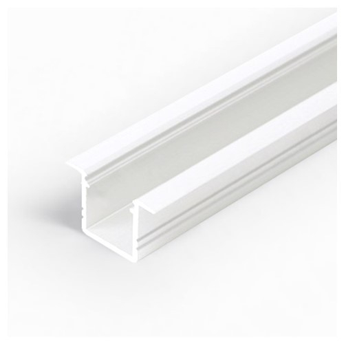 Profil LED încastrat SMART IN 10, alb, lungime 2m, 18,8mm x 12mm + Dispersor alb mat click [1]