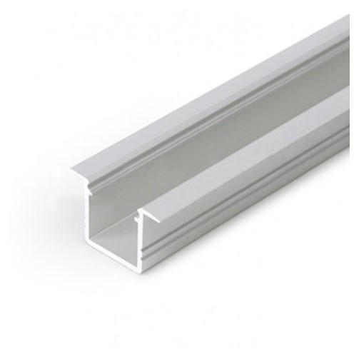 Profil LED încastrat SMART IN 10, aluminiu anodizat, lungime 2m, 18,8mm x 12mm + Dispersor alb mat click [1]
