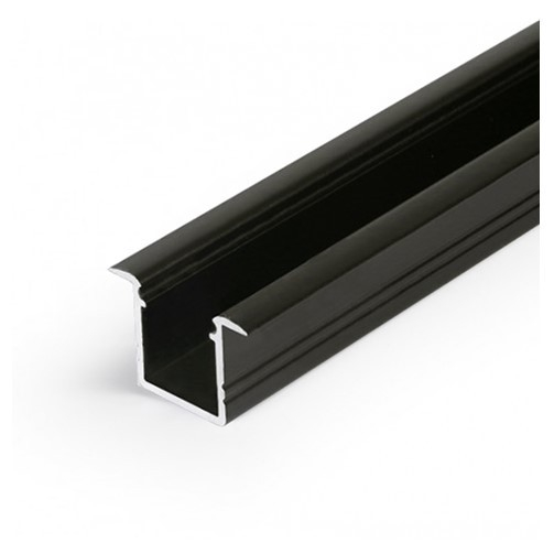 Profil LED încastrat SMART IN 10, negru, lungime 2m, 18,8mm x 12mm + Dispersor negru click [1]