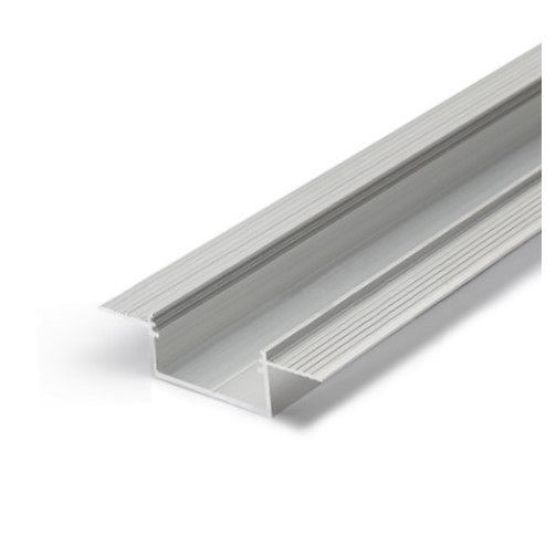 Profil LED încastrat VARIO 30-04, aluminiu anodizat, lungime 2m, 15,9mm x 63,4mm + Dispersor alb mat click [1]