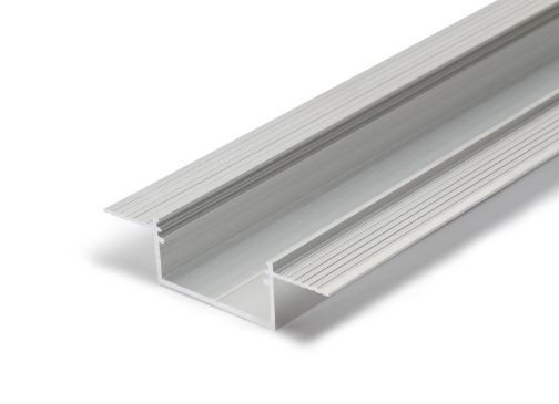 Profil LED încastrat VARIO 30-04, aluminiu neanodizat, lungime 2m, 15,9mm x 63,4mm + Dispersor alb mat click [1]