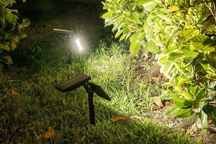 Proiector exterior fatade/plante solar Rabalux Kelna LED 9,6W 200lm 4000K plastic black stil modern DC 3.7V IP44 77011 [8]
