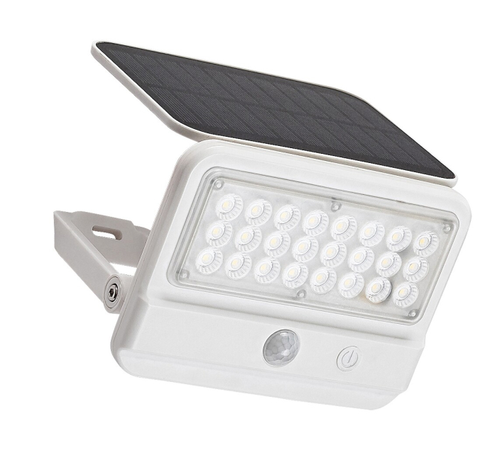 Proiector exterior solar Rabalux Flaxton LED 7W 700lm 4000K plastic white stil modern DC 3.7V IP54 77090 [2]