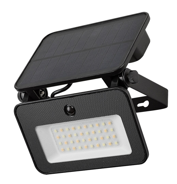 Proiector exterior solar Rabalux Tarcal LED 6W 1000lm 3000K, 4000K, 6500K plastic black stil modern DC 3.7V IP65 77159 [2]