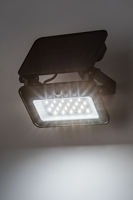 Proiector exterior solar Rabalux Tarcal LED 6W 1000lm 3000K, 4000K, 6500K plastic black stil modern DC 3.7V IP65 77159 [5]