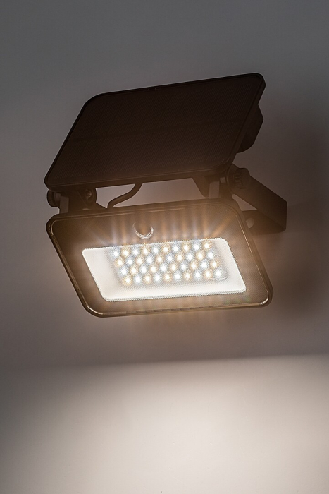 Proiector exterior solar Rabalux Tarcal LED 6W 1000lm 3000K, 4000K, 6500K plastic black stil modern DC 3.7V IP65 77159 [4]