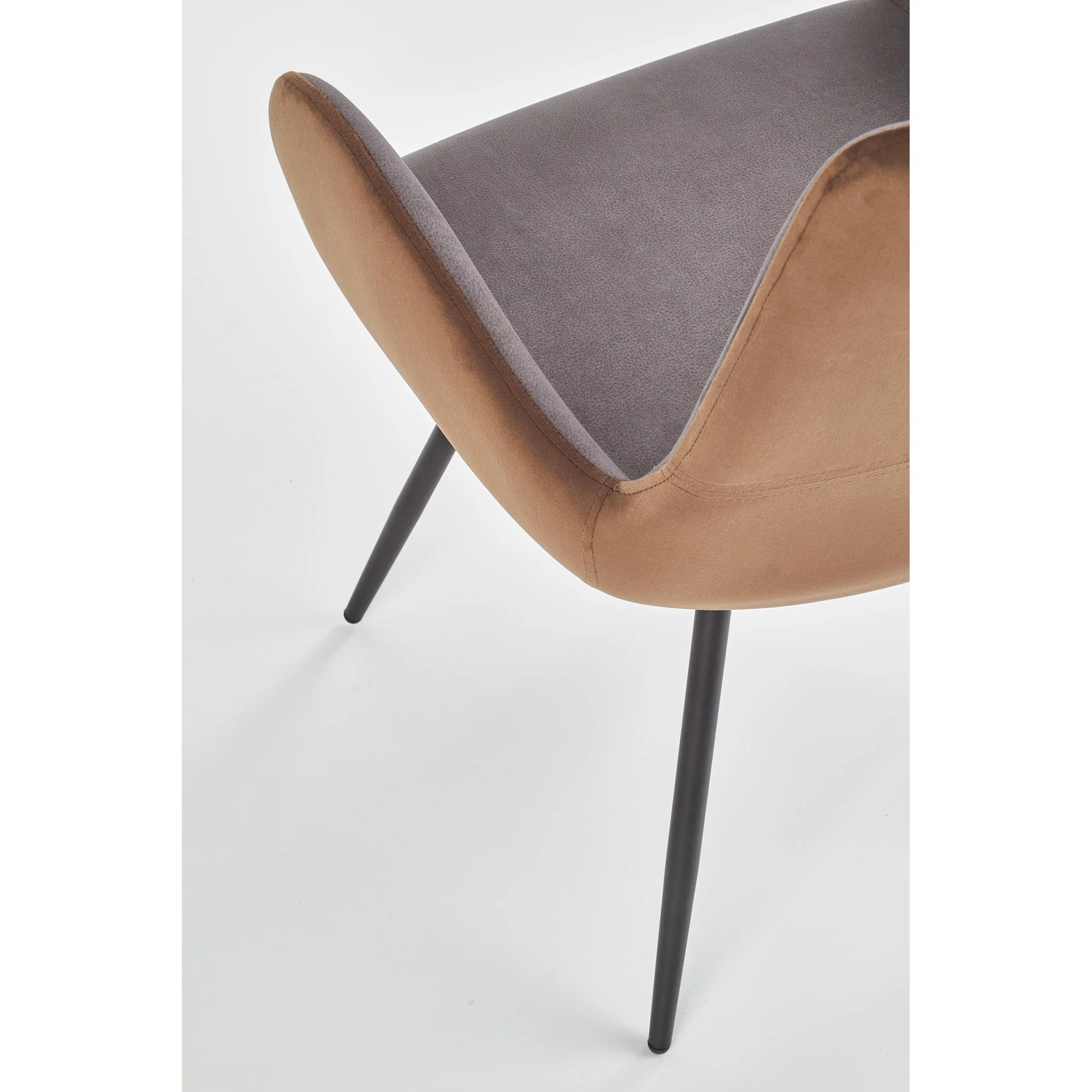 Scaun tapitat K392, gri/maro, 53x60x82 cm [5]