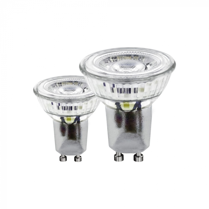 Set 2 becuri EGLO LM_LED_GU10 110146, GU10 2X3W 250lm 3000K Ø50, Transparent [1]