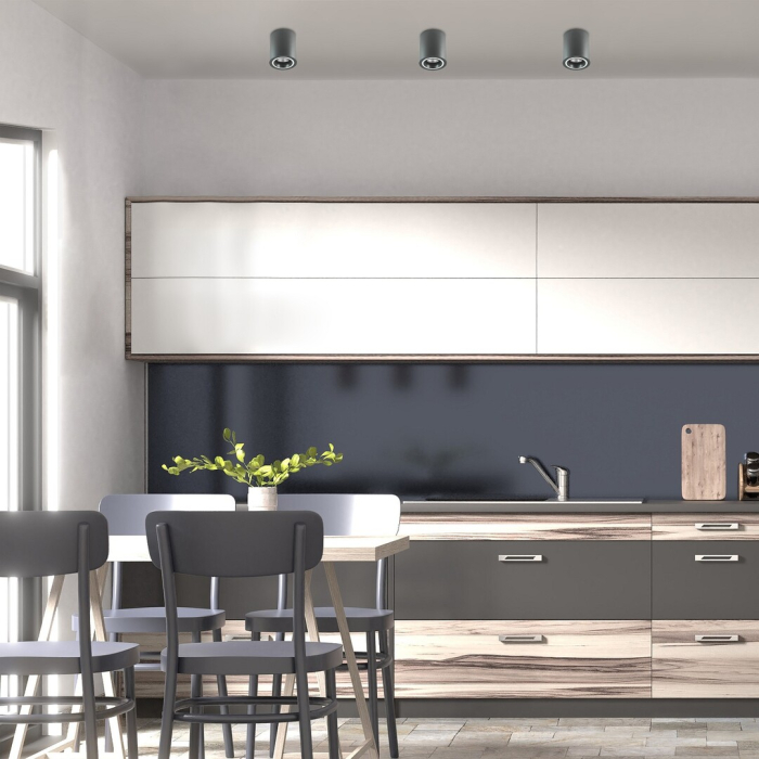 Spot aplicat fix Rabalux Kobald GU10 GU10 1X MAX 25W   aluminiu gray stil modern 230V, 50Hz IP20 71161 [4]
