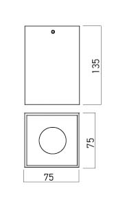 Spot Aplicat Fix Xnitro Arelux NR02 MWH/MBK 1 x 50W max.   Alb Mat/Negru Mat IP20 [2]