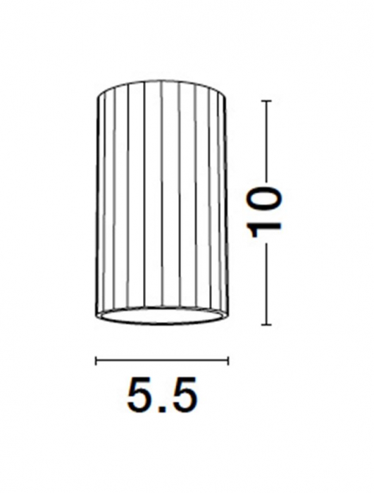 Spot Aplicat Nova Luce ASMARA 9011333 GU10 1x10W    Sandy Black Aluminium  IP20 [8]
