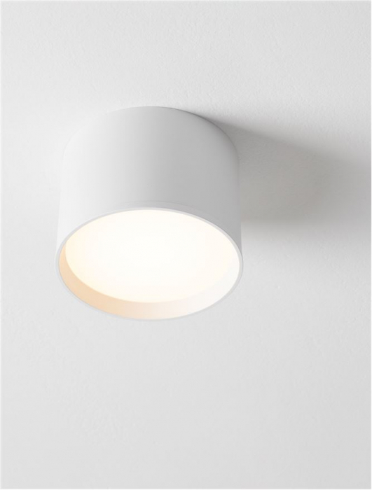 Spot Aplicat Nova Luce ZIAZA 9030731 LED 17W 3000K 896lm Sandy White Aluminium   IP20 [8]