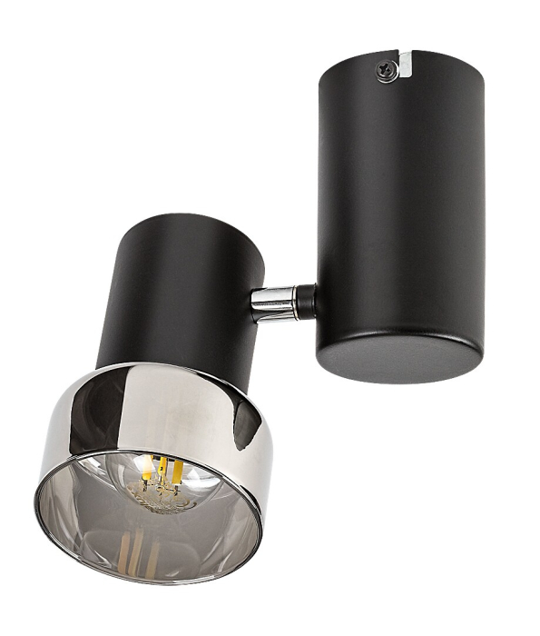 Spot aplicat reglabil Rabalux Hatice E14 E14 1x MAX 15W metal black stil minimal, IP20 73052 [2]