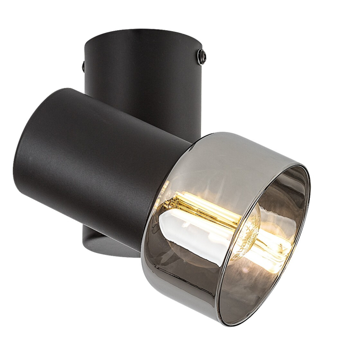 Spot aplicat reglabil Rabalux Hatice E14 E14 1x MAX 15W metal black stil minimal, IP20 73052 [3]