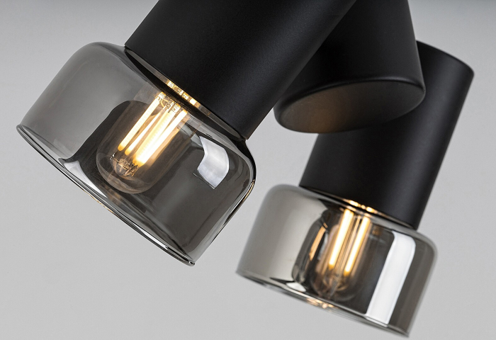 Spot aplicat reglabil Rabalux Hatice E14 E14 2x MAX 15W metal black stil minimal, IP20 73053 [7]