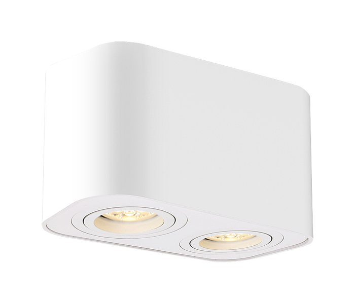 Spot aplicat reglabil Rabalux Kobald GU10 GU10 2x MAX 42W   aluminiu white stil minimal 230V, 50Hz IP20 2054 [2]