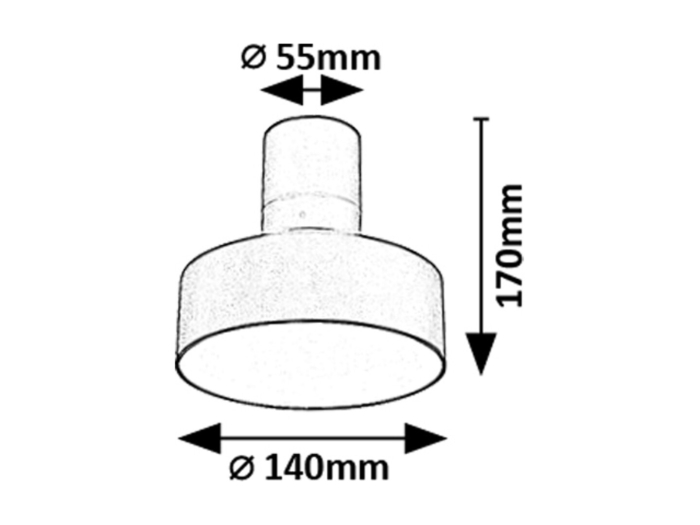 Spot aplicat reglabil Rabalux Ovidia LED 16W 800lm 3000K metal black stil tehnic, IP20 71322 [7]