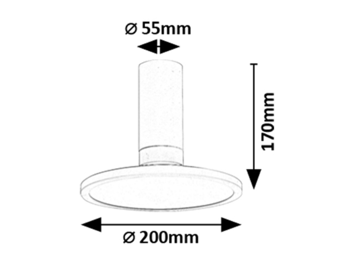 Spot aplicat reglabil Rabalux Ovidia LED 20W 1370lm 3000 metal white stil tehnic 230V, 50Hz IP20 71328 [7]