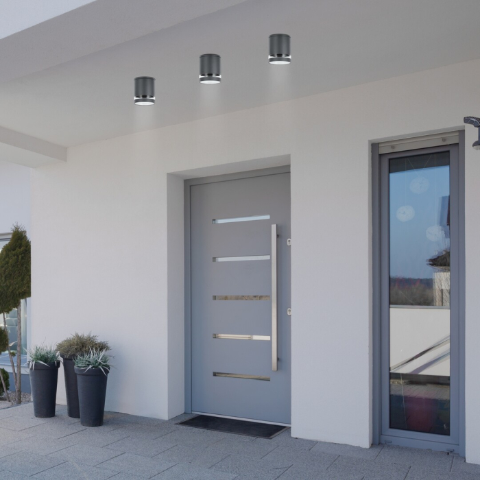 Spot exterior aplicat Rabalux Zombor GU10 aluminiu anthracite stil modern, IP54 7817 [4]