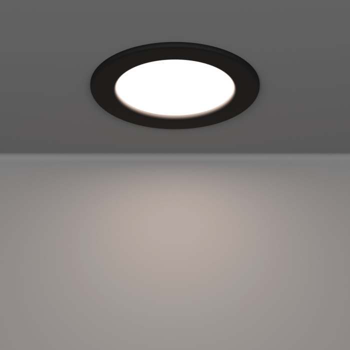 Spot incastrat EGLO Fueva 6 901413 LED 6,3W 2700K, 4000K, 6500K 720lm 220-240V,50/60Hz H 40mm x Ø119mm plastic negru plastic alb IP44 [5]