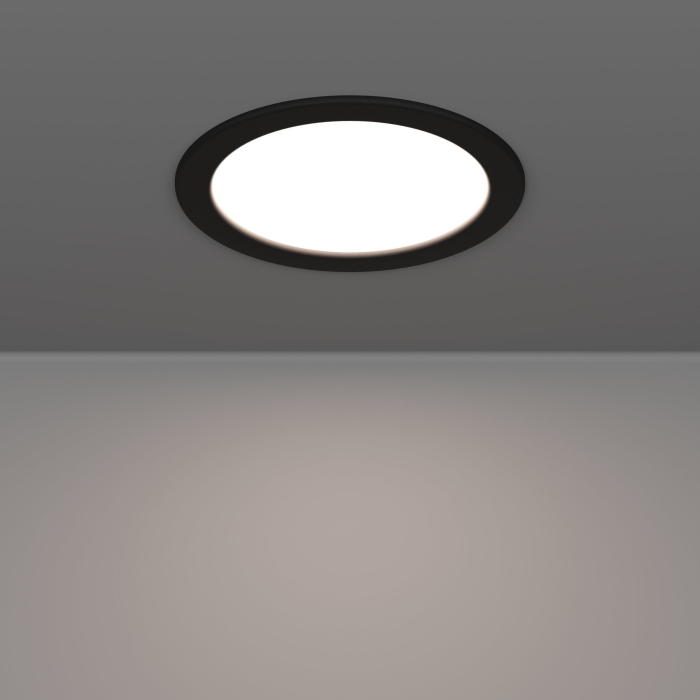 Spot incastrat EGLO Fueva 6 901414 LED 10,5W 2700K, 4000K, 6500K 1200lm 220-240V,50/60Hz H 40mm x Ø168mm plastic negru plastic alb IP44 [5]