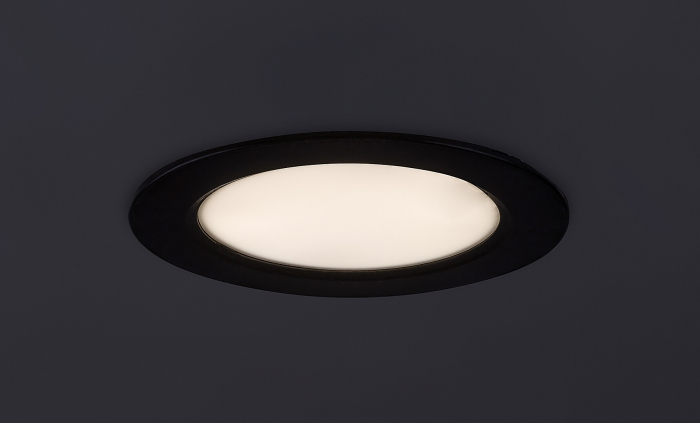 Spot incastrat slim fix Rabalux Shaun2 LED 6W 420lm 4000K plastic black stil minimal, IP20 71241 [6]