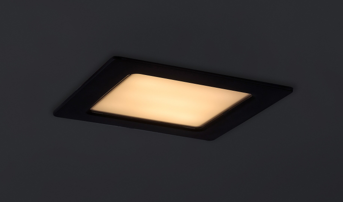 Spot incastrat slim fix Rabalux Shaun2 LED 6W 450lm 3000 plastic black stil minimal 230V, 50Hz IP20 71229 [6]