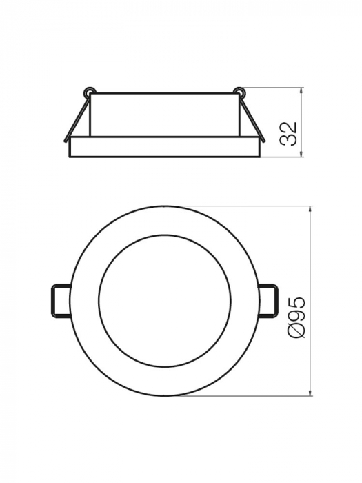Spot incastrat SMARTER MT 137 70350 LED 7W 560lm 3000K Aluminiu Crom IP44 [2]