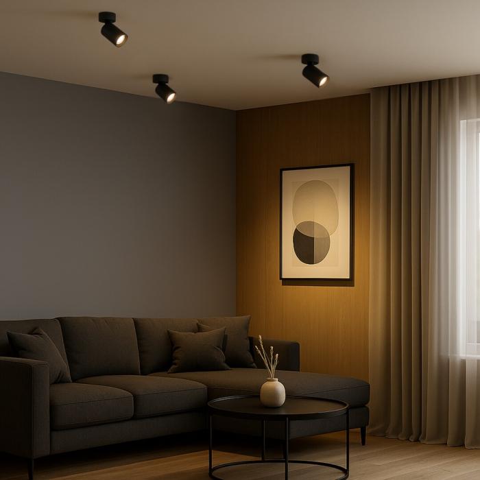 Spot Rabalux Yorli GU10 1x MAX 7W  aluminiu plastic negru IP20 [3]