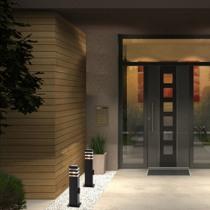 Stalp exterior cu priza Rabalux Ankara E27    aluminiu anthracite stil modern 230V, 50Hz IP44 77122 [8]