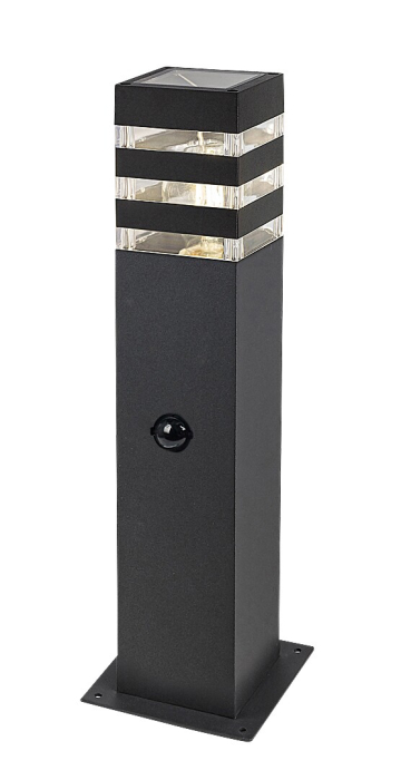 Stalp exterior cu senzor Rabalux Ankara E27 aluminiu anthracite stil modern, IP44 77026 [2]