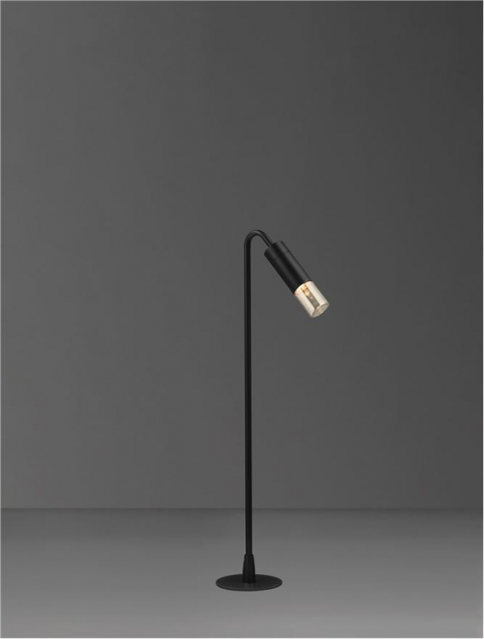 Stalp exterior Nova Luce AETHER 9030848 LED 5W 3000K 71lm Sandy Black Aluminium & Smoking Glass  IP65 [5]