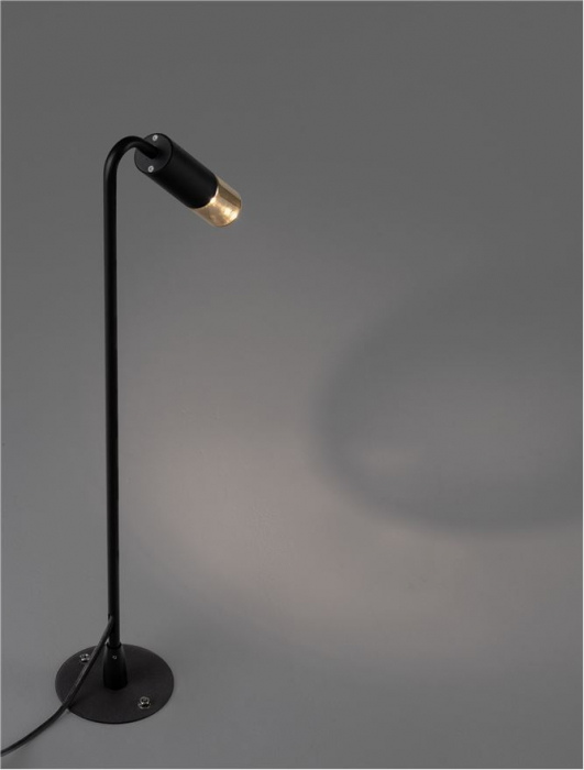 Stalp exterior Nova Luce AETHER 9030848 LED 5W 3000K 71lm Sandy Black Aluminium & Smoking Glass  IP65 [3]