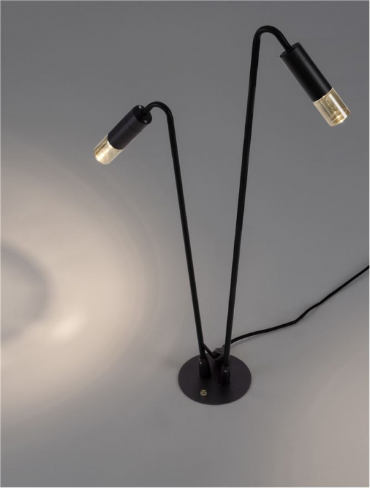 Stalp exterior Nova Luce AETHER 9030849 LED 10W 3000K 141lm Sandy Black Aluminium & Smoking Glass  IP65 [7]