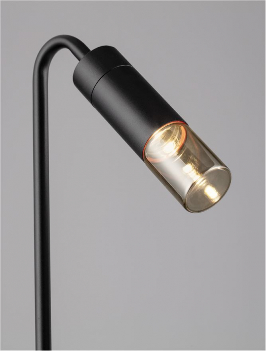 Stalp exterior Nova Luce AETHER 9030850 LED 5W 3000K 71lm Sandy Black Aluminium & Smoking Glass  IP65 [6]