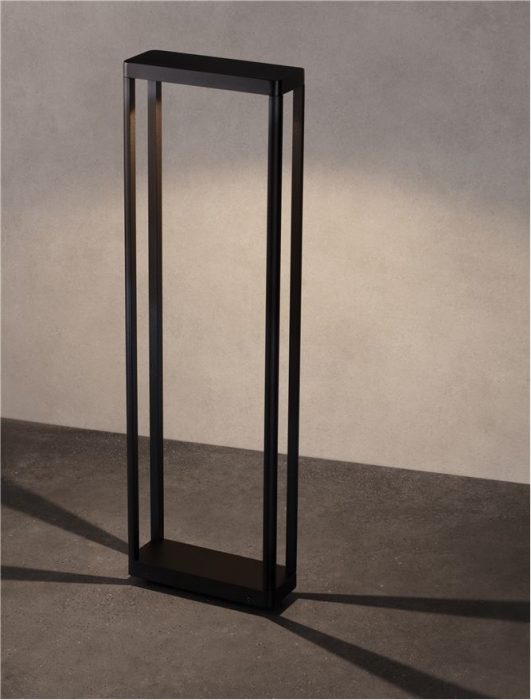 Stalp exterior Nova Luce COSMIC 9030591 LED 8W 3000K 489lm Sandy Black Die-Casting Aluminium & Clear Glass   IP65 [6]